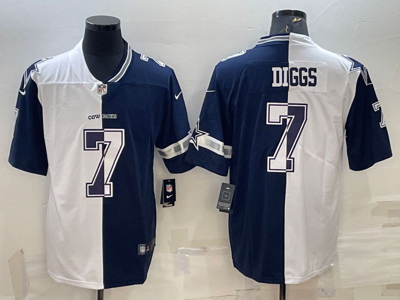 Men Dallas Cowboys #7 Diggs white blue 2022 Vapor Untouchable Limited Nike NFL Jersey